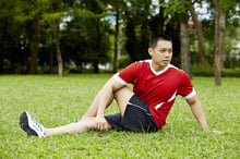 Warming up for Ultimate frisbee