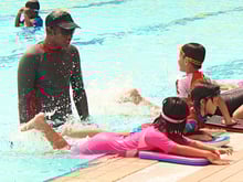 What are some alternative exercises I can do in the swimming pool?