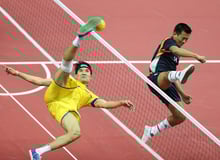 Positioning your body for kicks in Sepak Takraw
