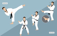Taekwondo movements: Breaking