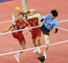 Techniques and skills in sepak takraw