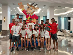 TeamSG's Beach Volleyballers returning home, after tough and challenging SEA Games campaign!