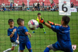 Eight Year Old Kids & Masters Footballers, Unleash The Roar! at National Stadium