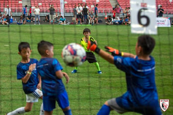 Eight Year Old Kids & Masters Footballers, Unleash The Roar! at National Stadium