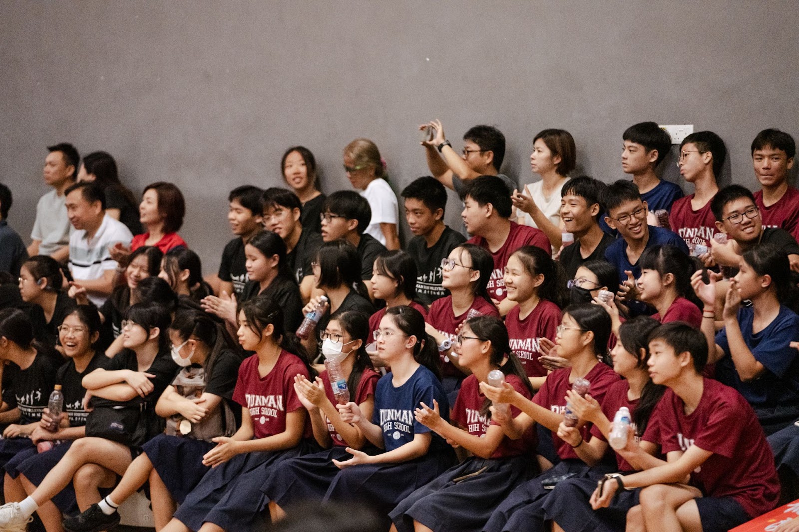 DHS’ supporters kept their eyes on the match