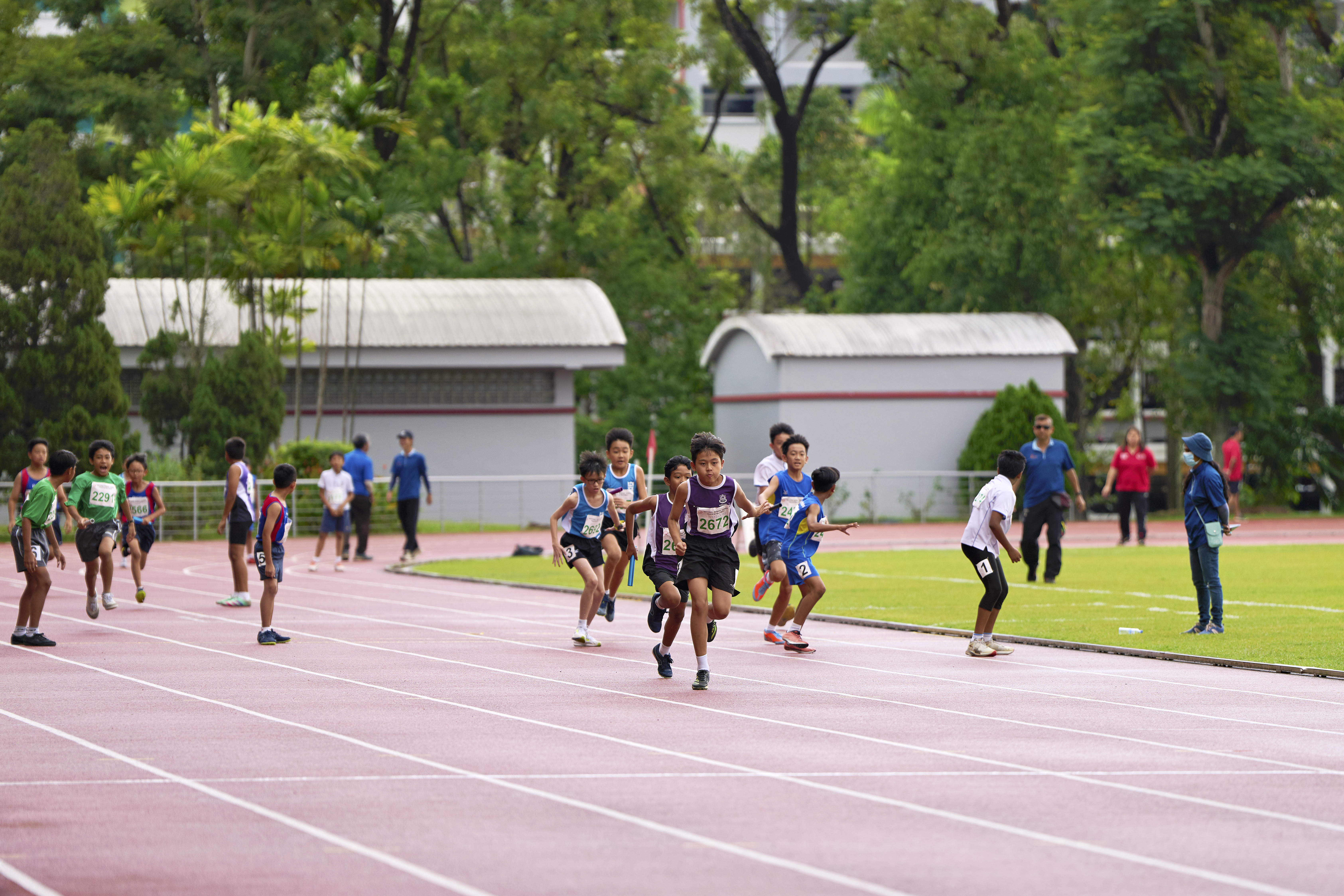 2023-05-16 Pri Sports T&F Championships Photo by Eric Koh, 4 x 50m Relay DSC00182