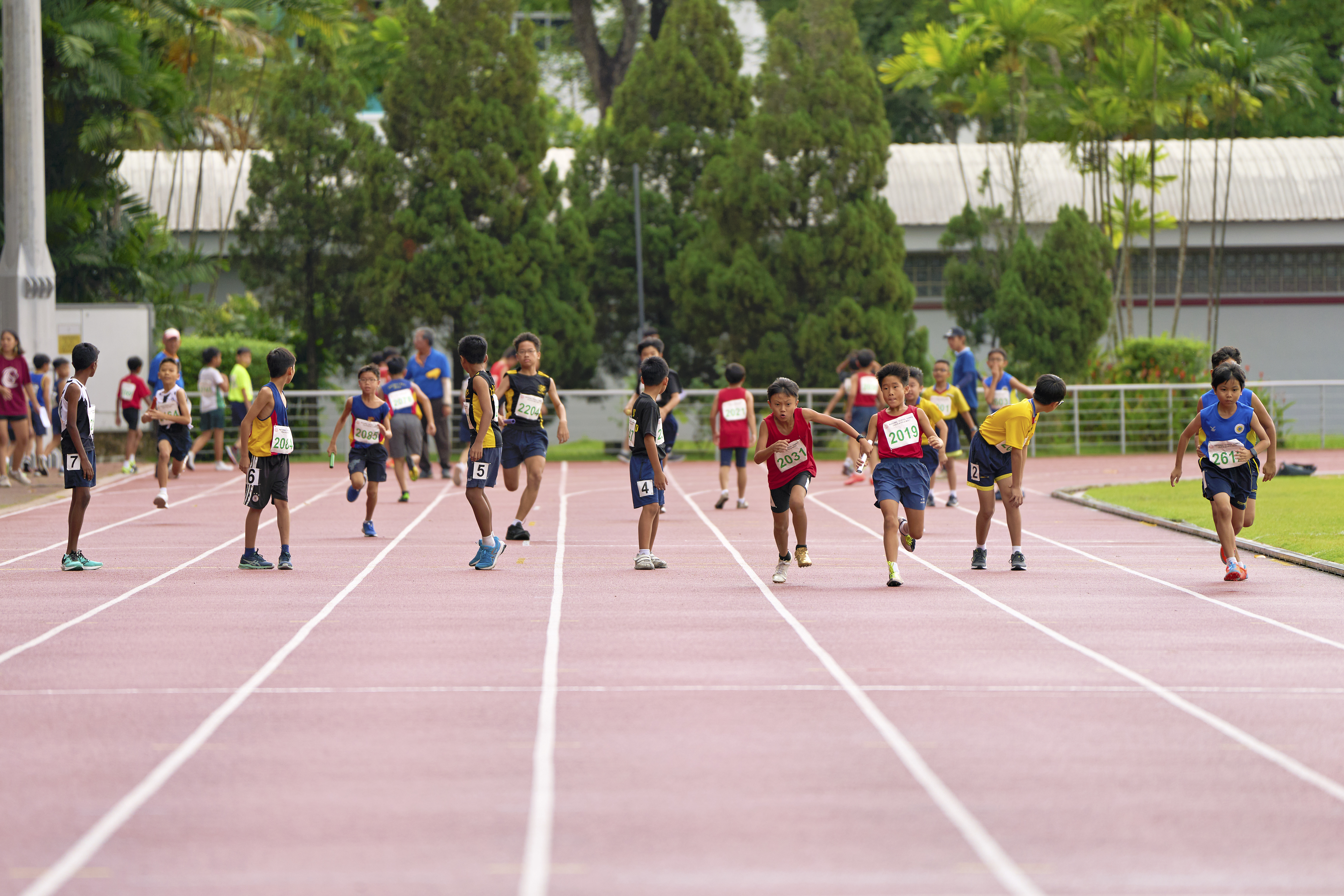 2023-05-16 Pri Sports T&F Championships Photo by Eric Koh, 4 x 50m Relay DSC00254