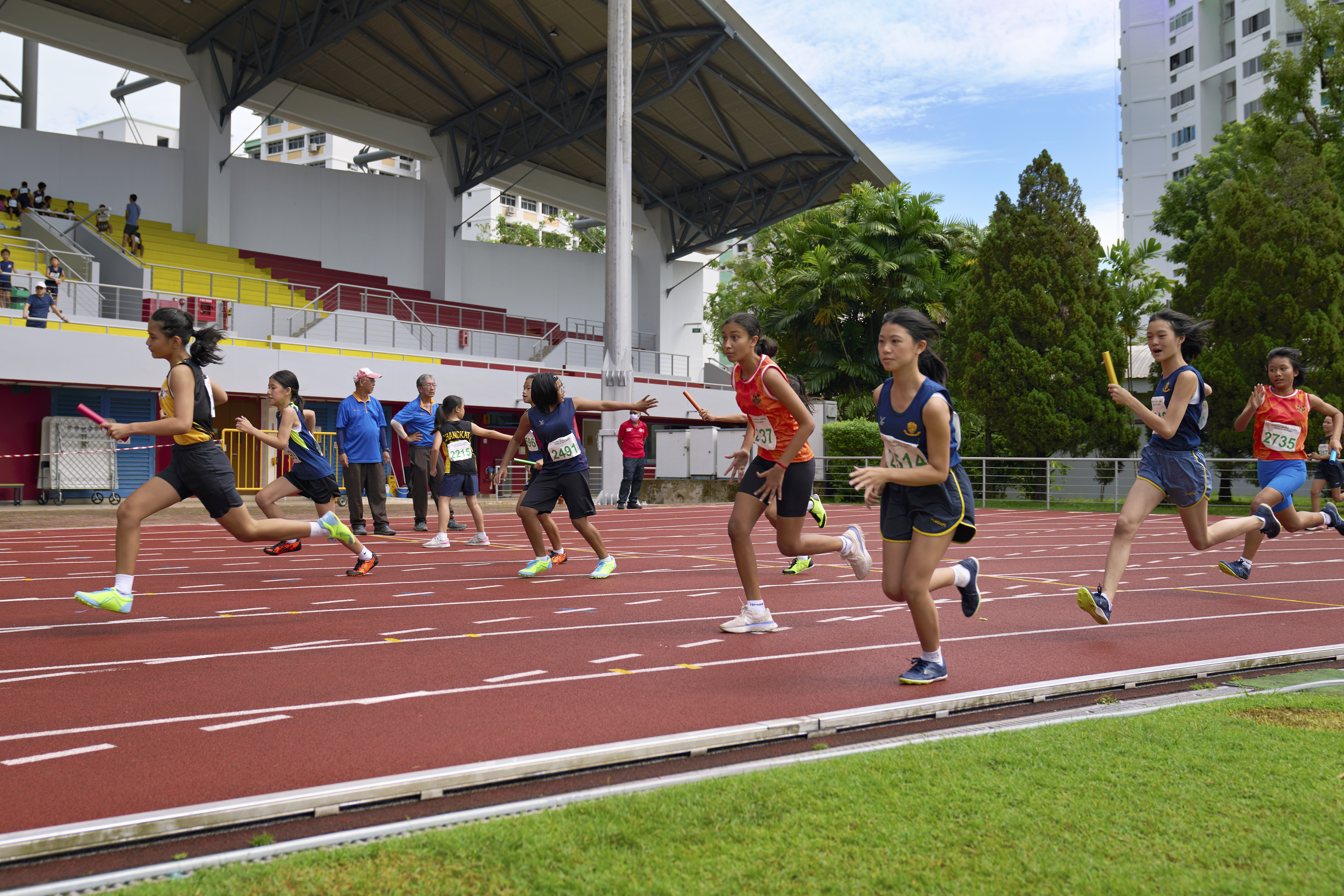 2023-05-16 Pri Sports T&F Championships Photo by Eric Koh, 4 x 50m Relay DSC00492