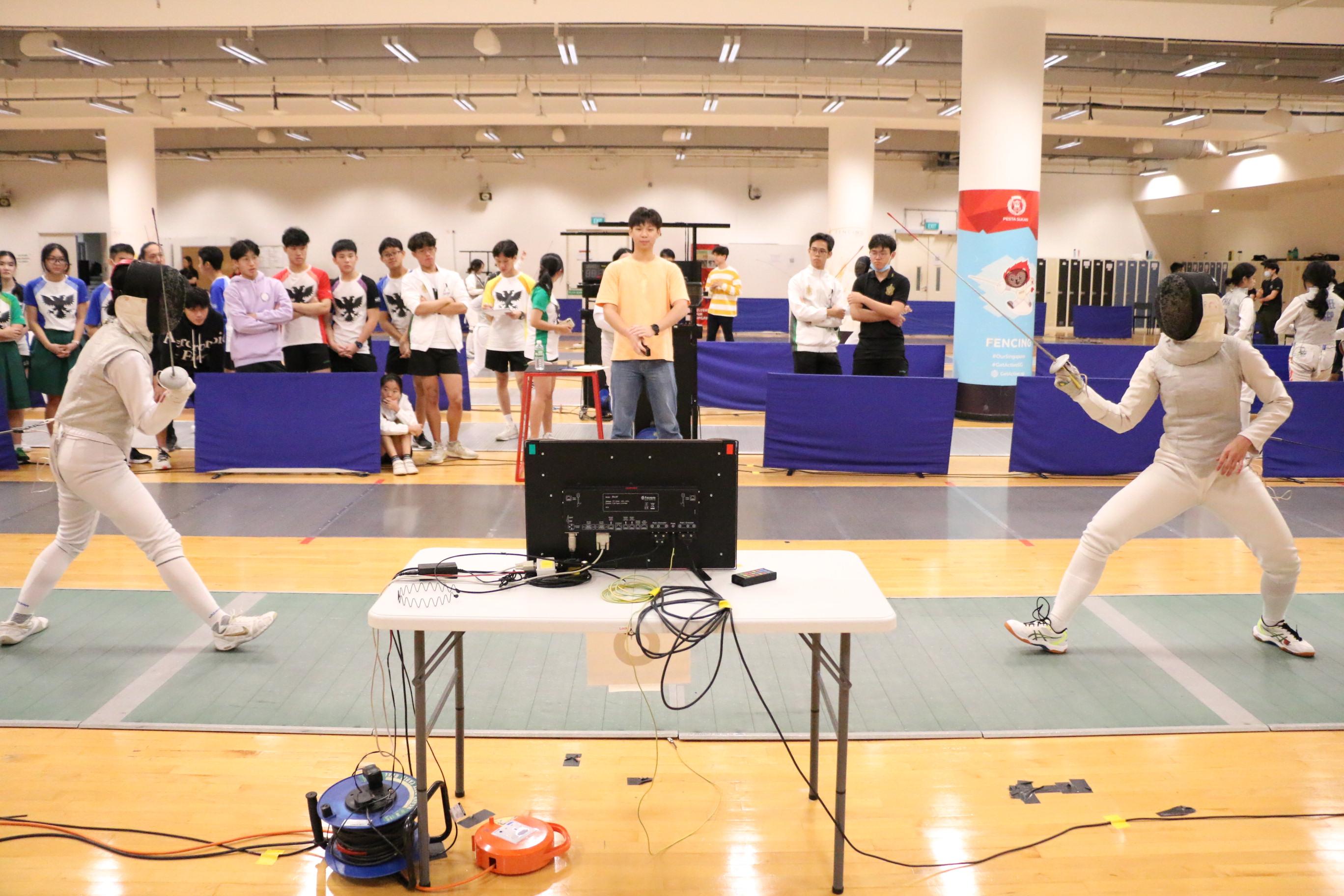 SSP's 6th seed Rachel Koh (Right) meets 11th-ranked Liu Jiajia (RI) in a table of 16 matchup. Photo Credit : Team Nila Content Producer, Anbumani Arivalagan.