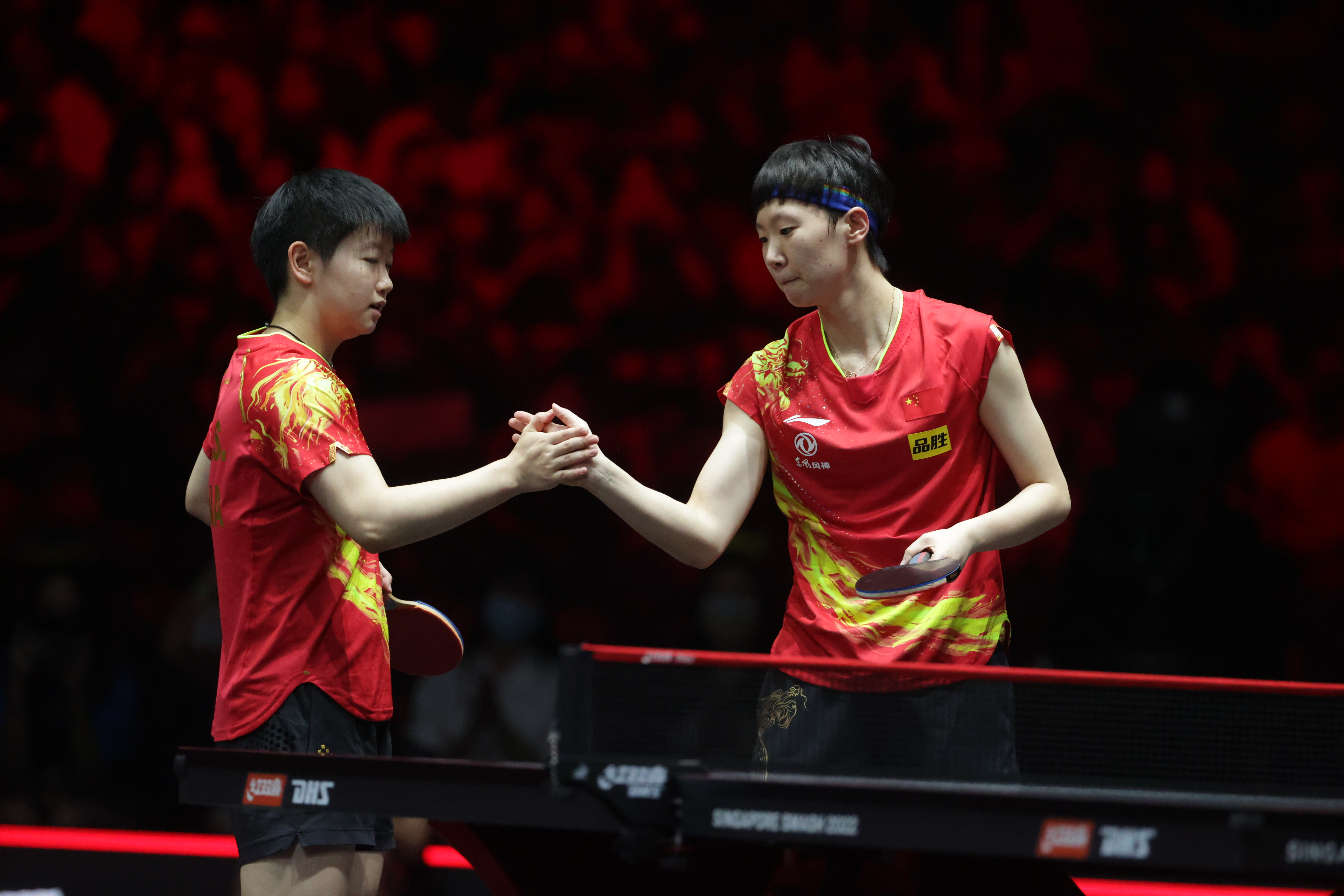 WANG Manyu (left)_SUN Yingsha (CHN)_WTT Grand Smash_Singapore_Day 9_3
